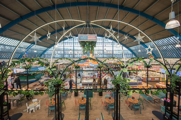 Image of the Swansea Market from the second level.